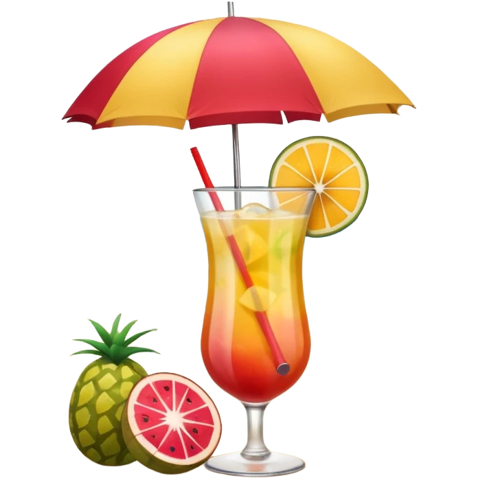 beach coctail drink emoji