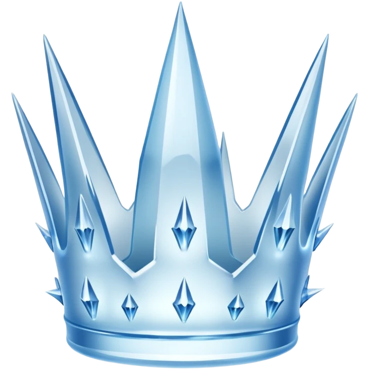 ice crown with only 3 spikes emoji