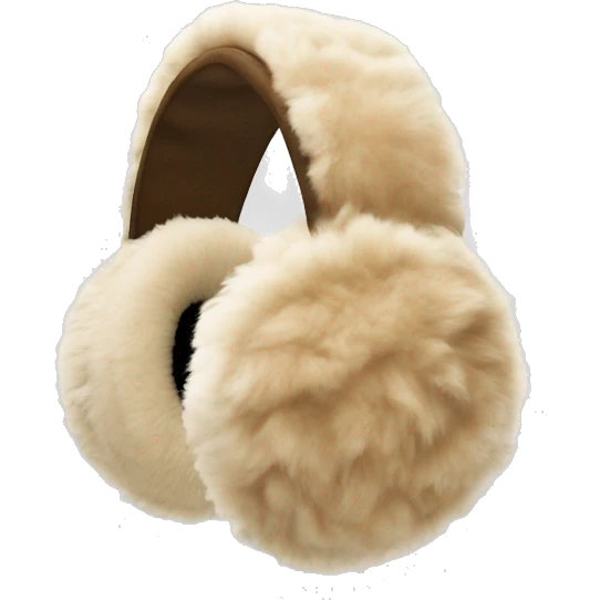 beige fur earmuffs emoji