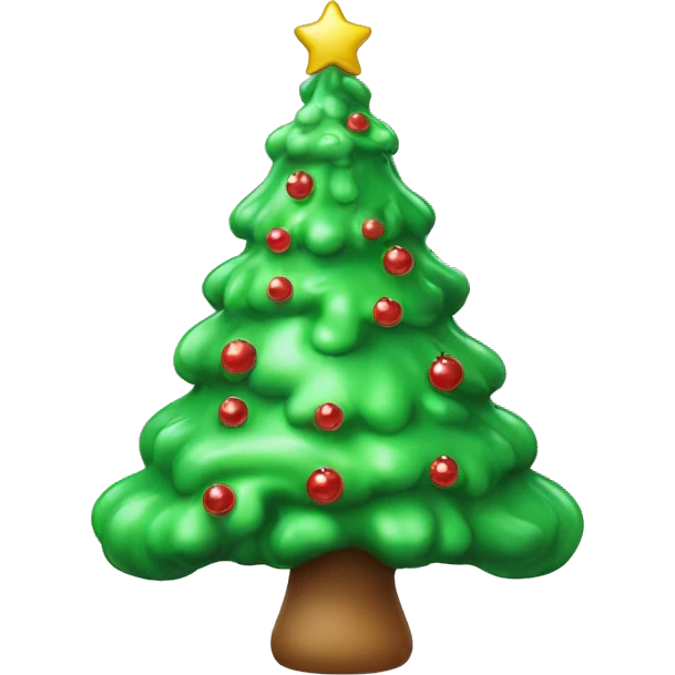 ￼ slime covered Christmas tree emoji