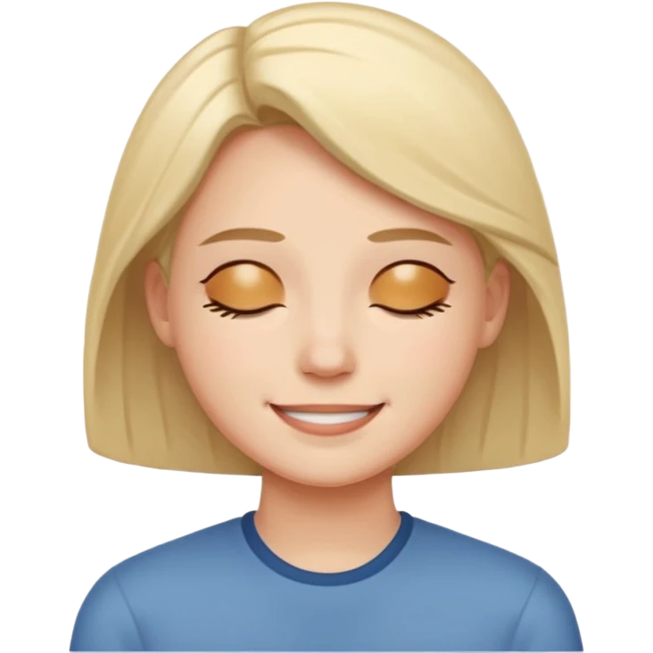 A ⭐ SMILE SOFTLY EYES CLOSED emoji