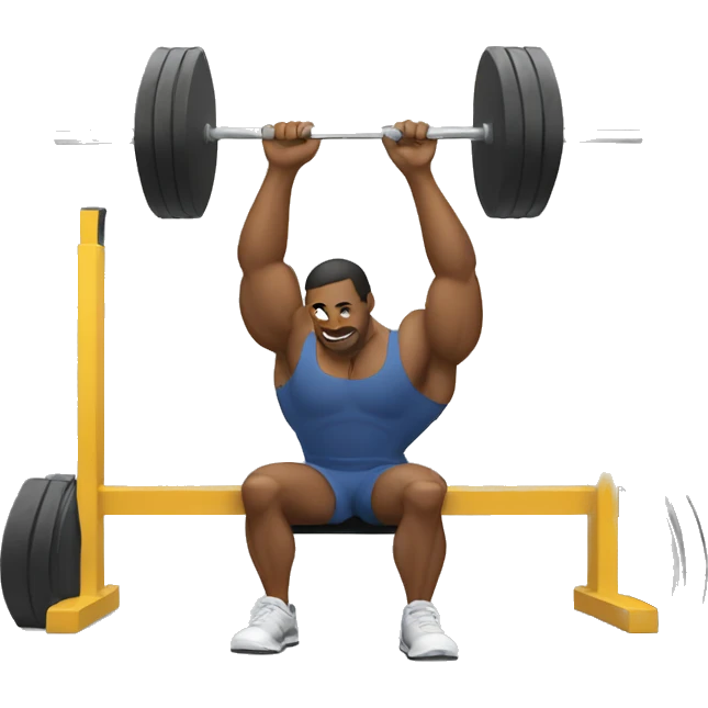 Men doing bench press emoji