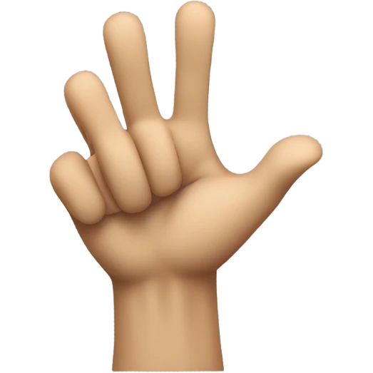pointing across body emoji