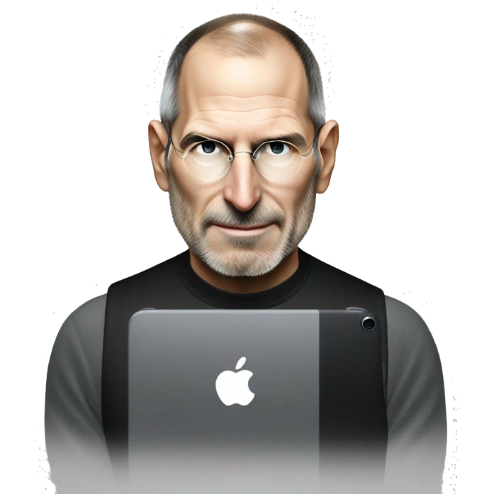 Steve jobs and iphone 14 pro emoji