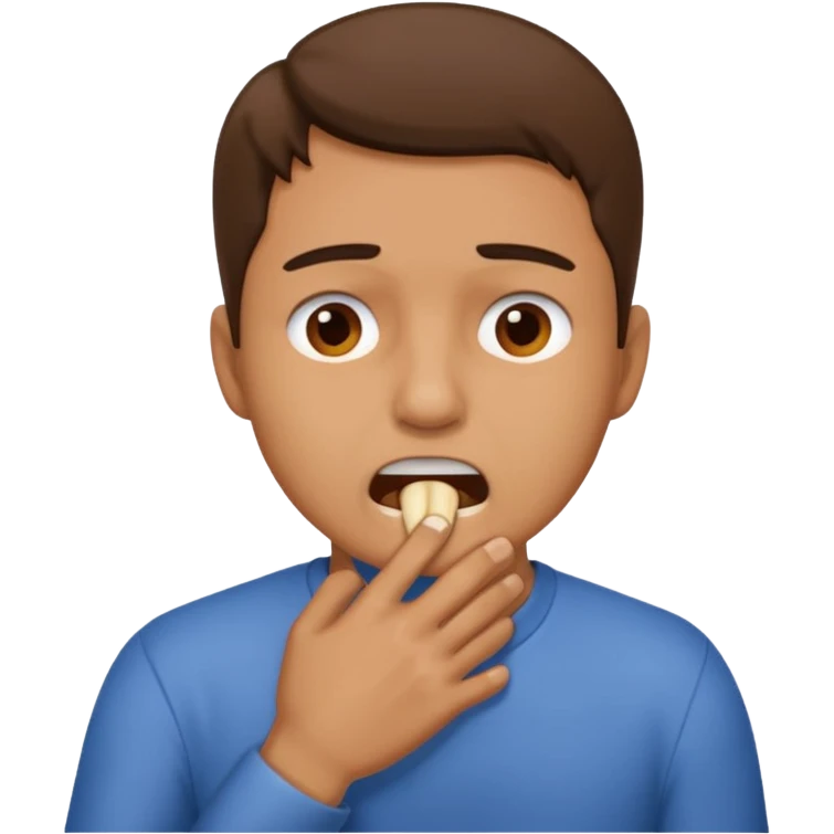 Emoji using this 🙎‍♂️ but I want him holding his throat emoji