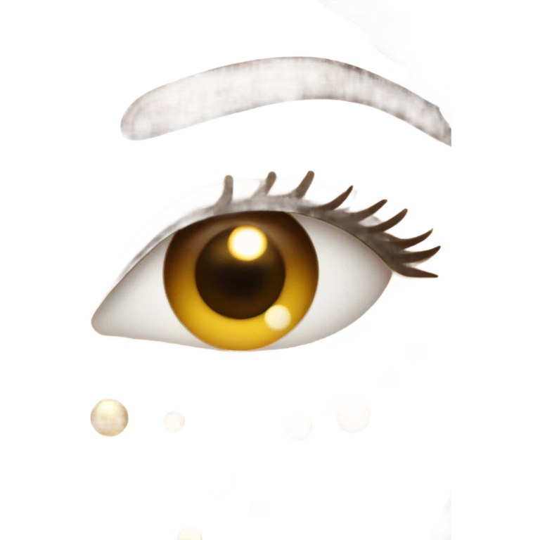 White Skin care on white freackles skin of a brunett blue eyes girl under eyes gel Gold eye patches emoji