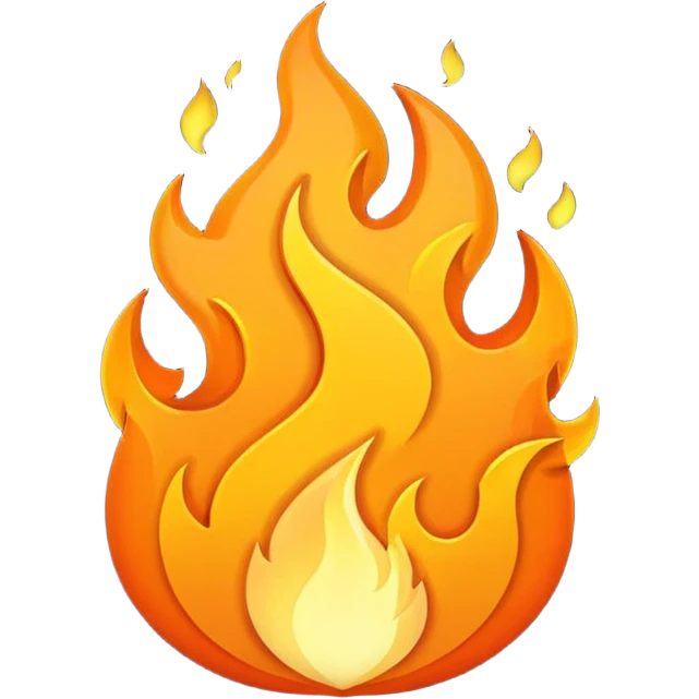 simple fire icon emoji
