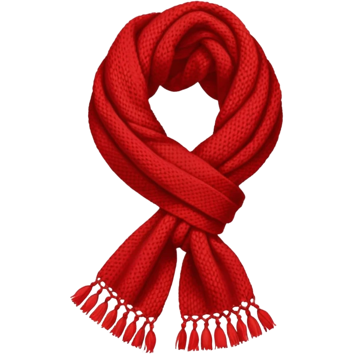 bufanda roja cruzada emoji