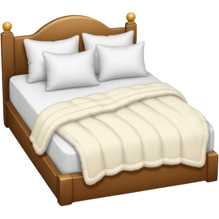 Cute bed emoji