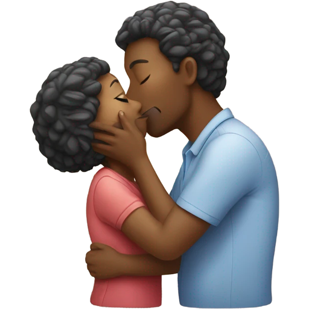 Mum kissing rock emoji