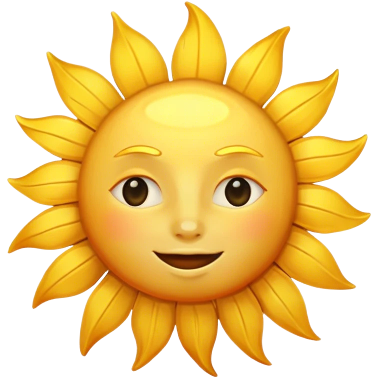 Sun with good morning text emoji