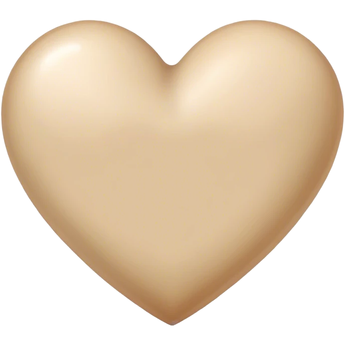 Beige heart  emoji