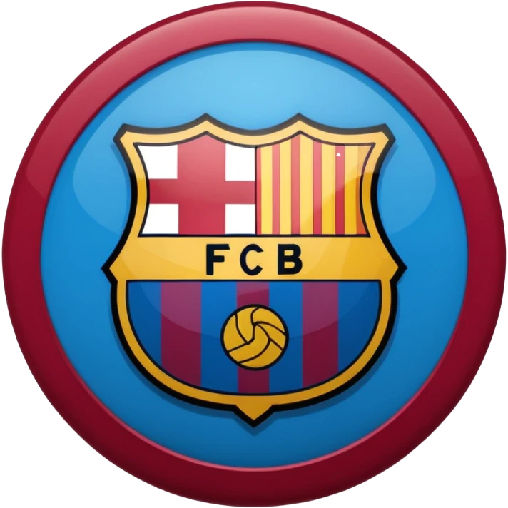 Barcelona football club logo (more accurate) emoji