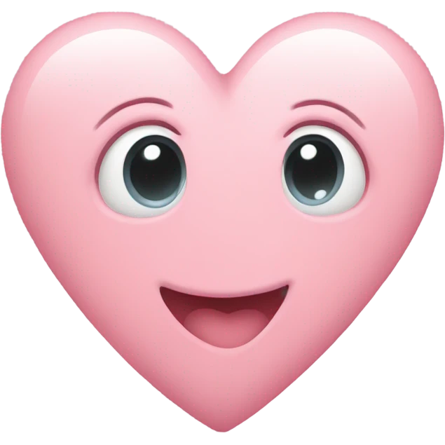 Soft pink heart  emoji