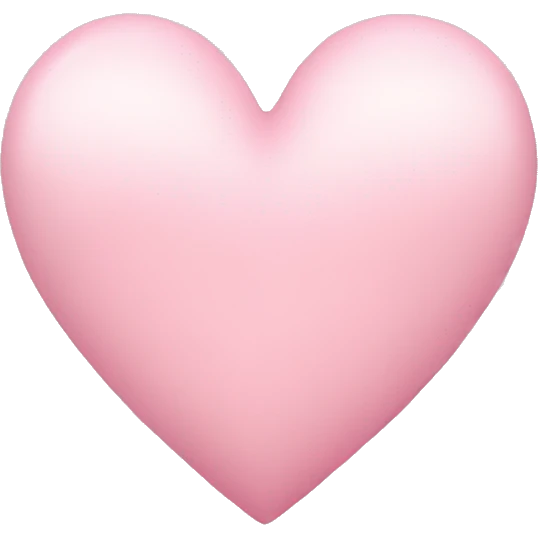Light pink heart  emoji