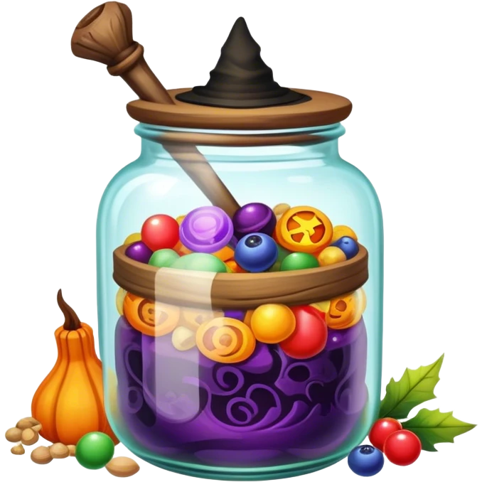 Witchy spell jar emoji