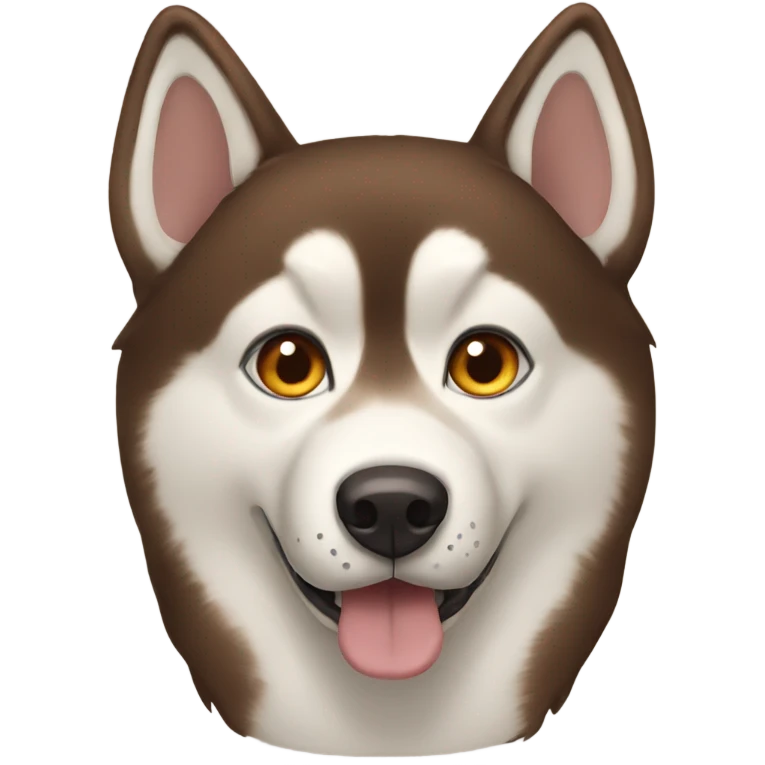 Brown husky emoji