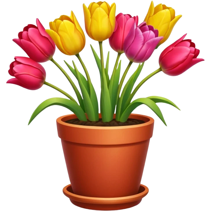 tulips pot emoji
