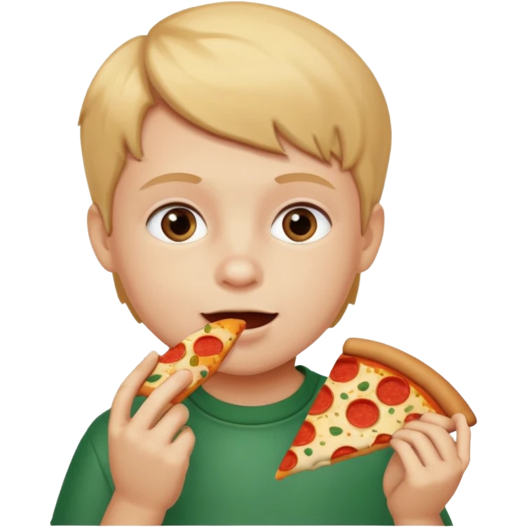 Child Eating Pizza emoji