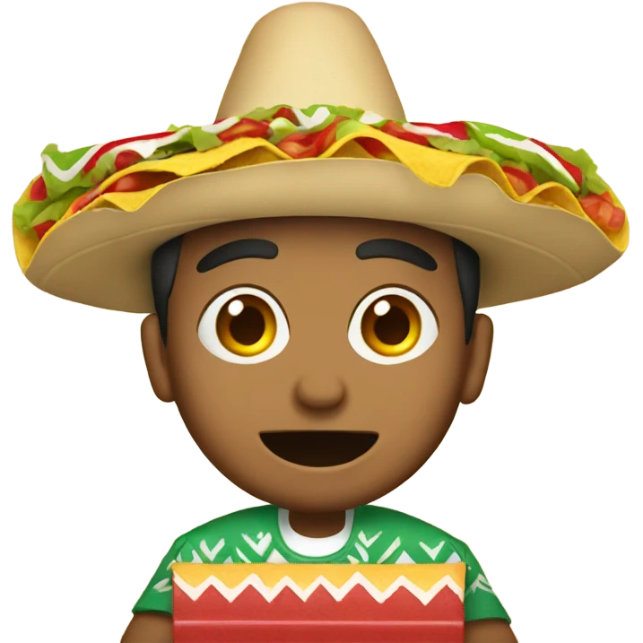 mexican eating tacos emoji