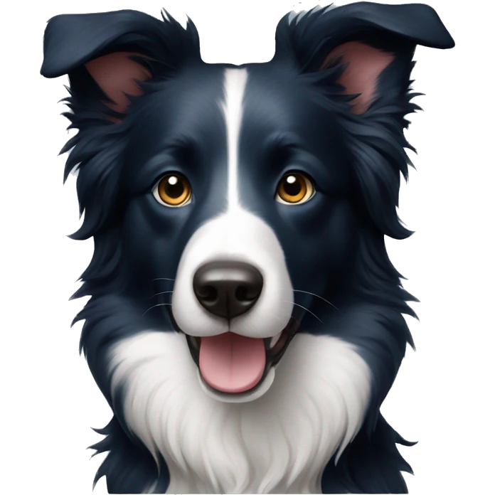 BORDER COLLIE blue emoji