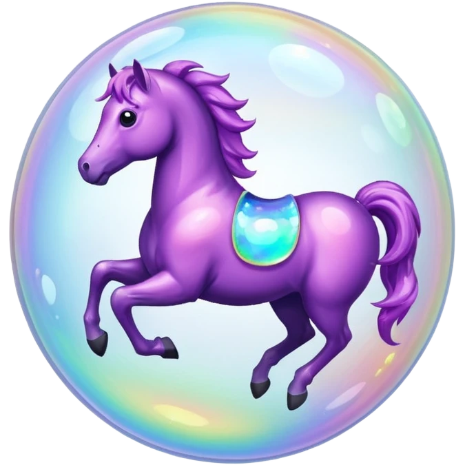 Bubble horse emoji