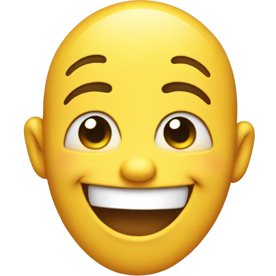 Laughing emoji in a playful, doodle style, with tears of joy and wide-open mouth.   emoji