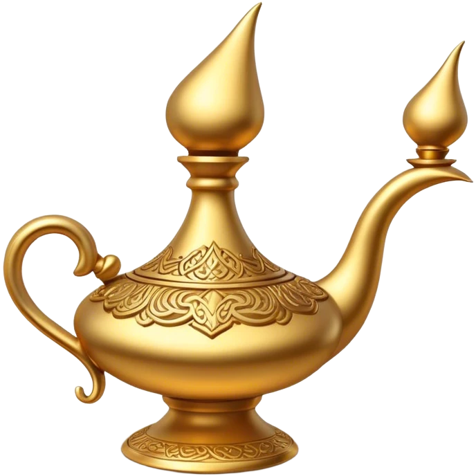 Genie lamp aladdin emoji