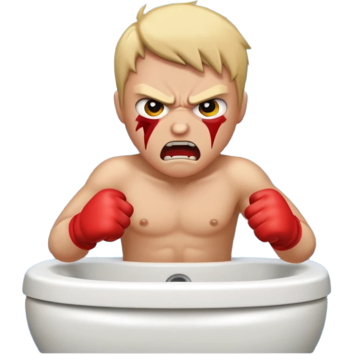 Fighting in the bathroom  emoji