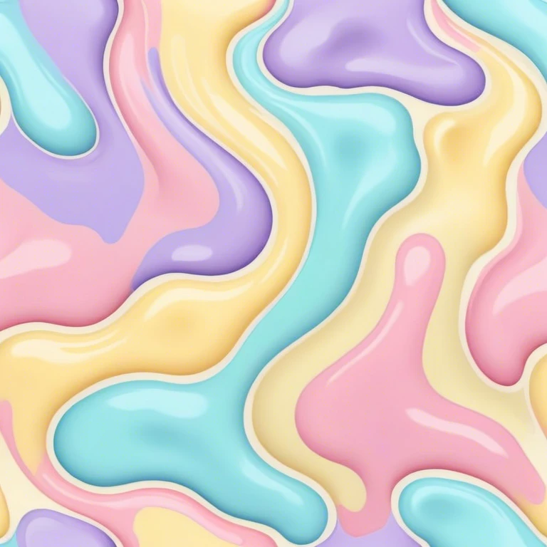melted pastel paint colors pattern  emoji