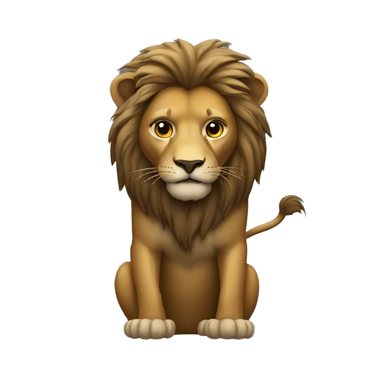 Lion noir  emoji