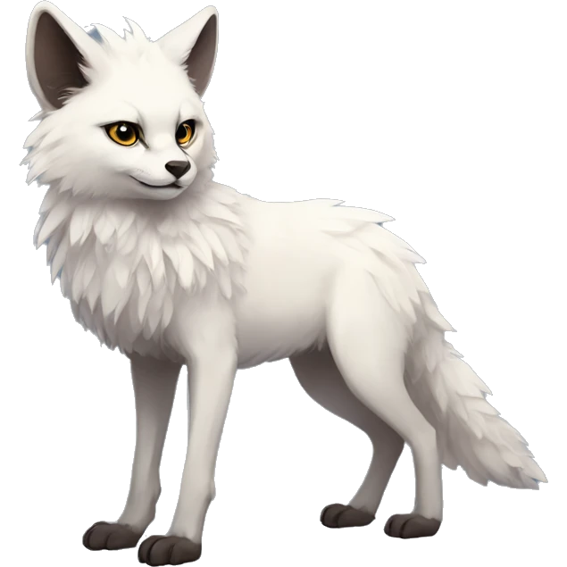 Modern Realistic Rare Fantasy Fluffy Vernid-Trico-species by LiLaiRa, full body emoji