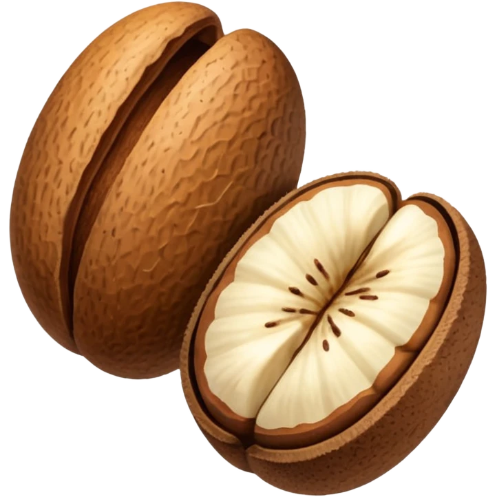 two brazil nuts emoji