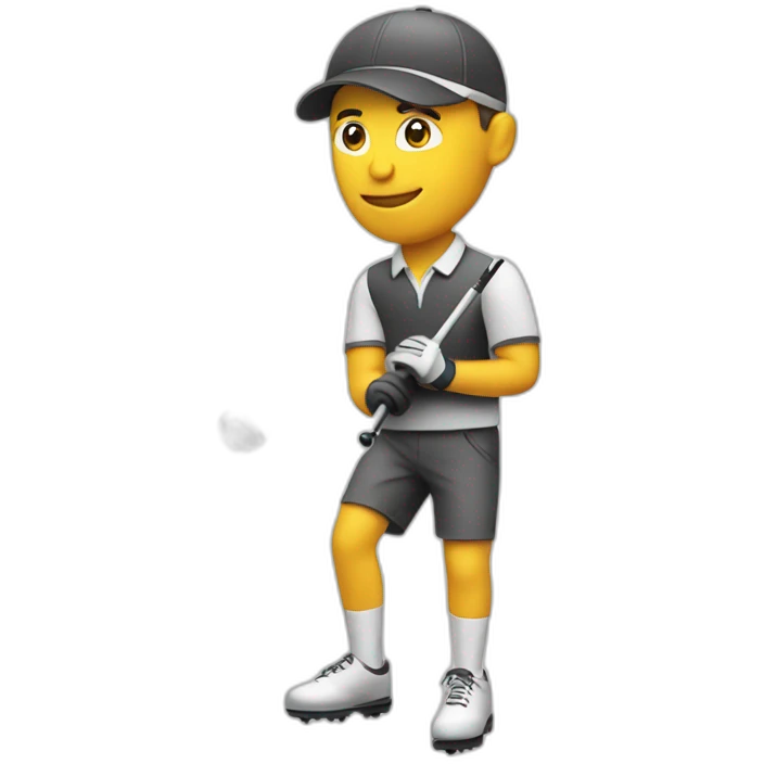 Golfer with driver emoji
