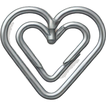 paper clip heart  emoji