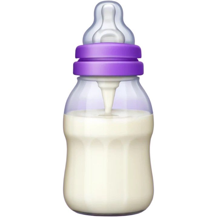 baby bottle white and purple emoji
