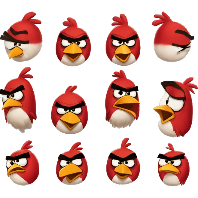 Red from Angry Birds emoji
