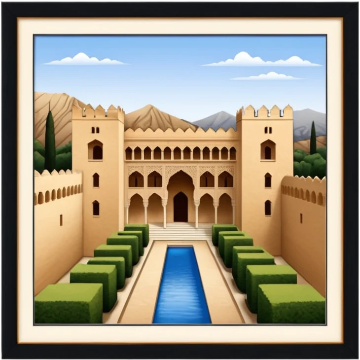 The alhambra of granada, spain  emoji