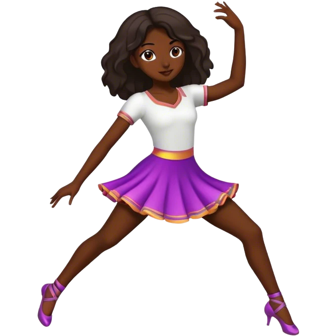 dark girl dancing  emoji
