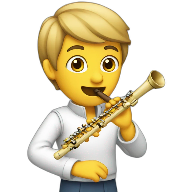 Playing flute emoji