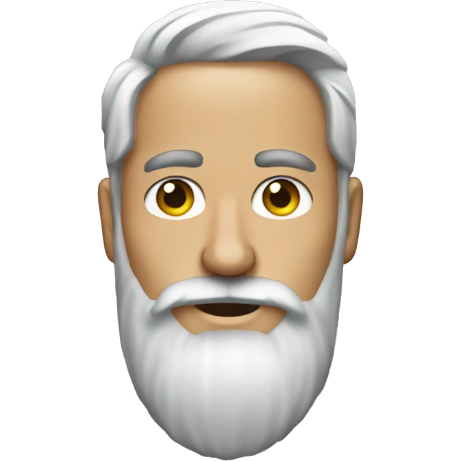 salt-and-pepper beard emoji