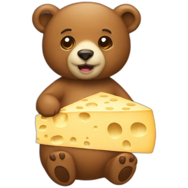 Bear cheese emoji