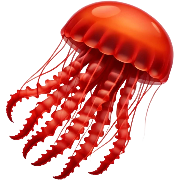 a red jellyfish  emoji