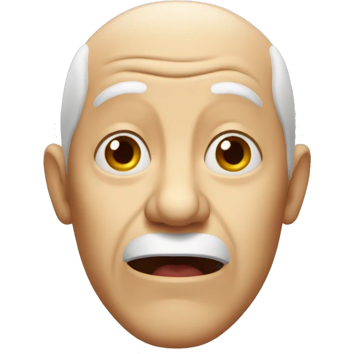 shocked bald old man emoji