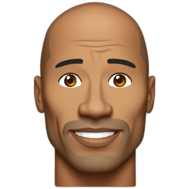 Dwayne Johnson sigma emoji