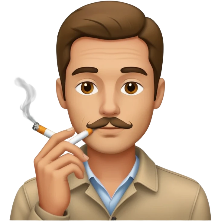 Guy smoking emoji