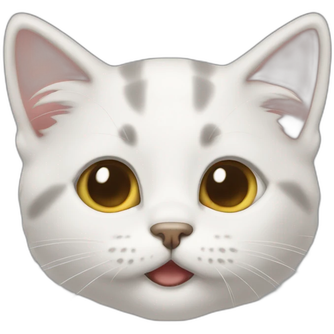 Kitten with a smell cloud emoji