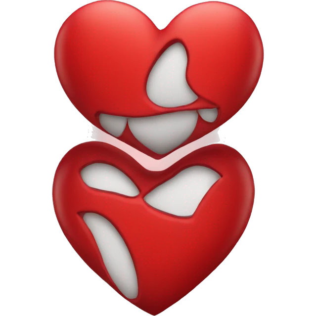Red heart shaped emoji emoji