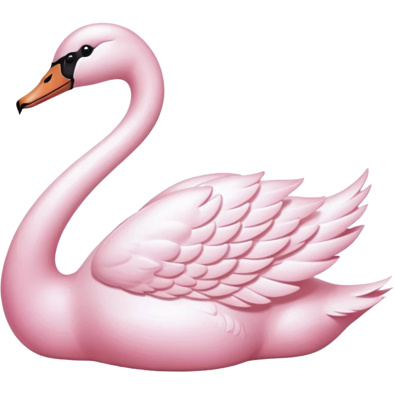 Pastel Pink Swan emoji