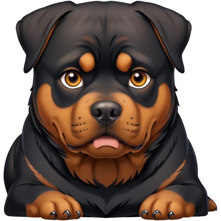 Un chien rotweiler  emoji